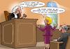 Cartoon: Kluge Entscheidung (small) by Joshua Aaron tagged gattenmord,ehemann,mörderin,gerichtsverfahren,gericht,richter