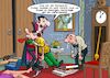 Cartoon: Lieferando (small) by Joshua Aaron tagged lieferdienst,handwerker,essen,zusteller,dracula,blutsauger,vampir