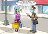 Cartoon: Maskenpflicht (small) by Chris Berger tagged maskenpflicht,virus,pandemie,corona,covid,19,atemschutz