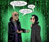 Cartoon: Matrix (small) by Chris Berger tagged matrix,neo,morpheus,pille,viagra