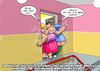 Cartoon: Nach dem Lockdown (small) by Chris Berger tagged lockdown,quarantäne,covid,corona,pandemie,übergewicht,fett,dick,ausgang