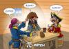 Cartoon: Pi-Raten (small) by Joshua Aaron tagged piraten,zahl,pi,mathematik,math2022