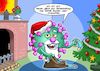 Cartoon: Santa Corona (small) by Joshua Aaron tagged weihnachten,weihnachtsmann,santa,klaus,corona,pandemie,covid,atemschutz