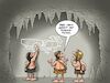 Cartoon: Stoneage SciFi (small) by Chris Berger tagged steinzeit,science,fiction,zukunft,rad,wagen,neandertaler