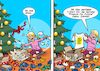 Cartoon: Verpackung (small) by Joshua Aaron tagged fridays,for,future,umweltschutz,verpackungswahn,weihnachten,müllberg