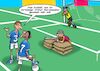 Cartoon: Verteidigung (small) by Chris Berger tagged fussball,soccer,em,wm,verteidigung,spieler