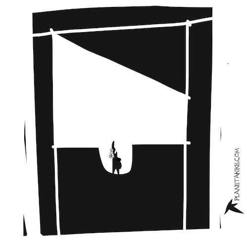 Cartoon: Guillotine (medium) by Kike Estrada tagged guillotine