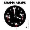 Cartoon: School hours (small) by Kike Estrada tagged school,hours