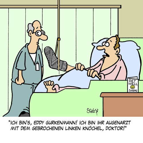 Cartoon: Augenarzt (medium) by Karsten Schley tagged gesundheit,ärzte,krankenhäuser,operationen,gesundheit,ärzte,krankenhäuser,operationen