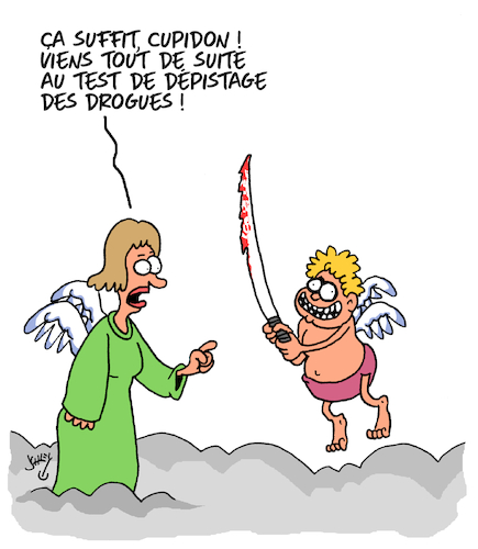 Cartoon: Cupidon (medium) by Karsten Schley tagged amour,mythes,legendes,relations,hommes,femmesreligion,amour,mythes,legendes,relations,hommes,femmesreligion