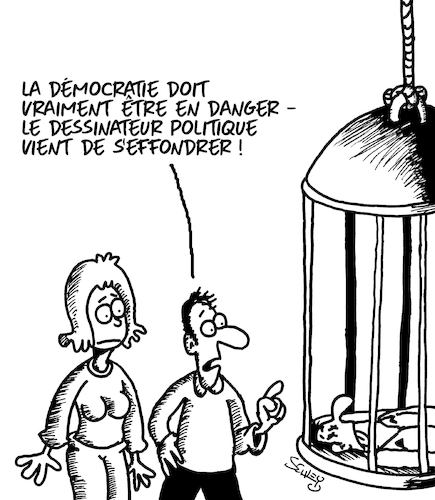 Cartoon: Democratie (medium) by Karsten Schley tagged liberte,democratie,medias,politique,societe,liberte,democratie,medias,politique,societe