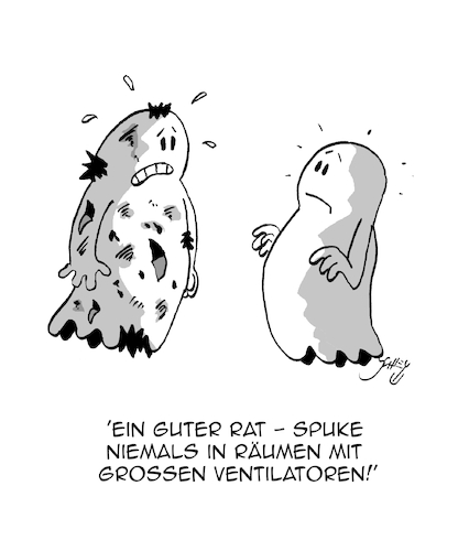 Cartoon: Ein guter Rat (medium) by Karsten Schley tagged gespenster,spuk,ratschläge,gesundheit,übersinnliches,jenseits,geister,horror,gespenster,spuk,ratschläge,gesundheit,übersinnliches,jenseits,geister,horror