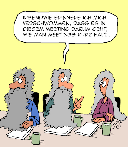 Cartoon: Fasse dich kurz (medium) by Karsten Schley tagged meetings,business,besprechungen,wirtschaft,produktivität,zeit,zeitmanagement,management,büro,meetings,business,besprechungen,wirtschaft,produktivität,zeit,zeitmanagement,management,büro