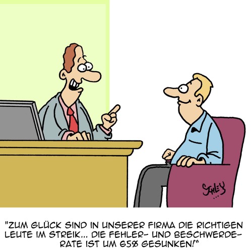 Cartoon: Genau die Richtigen! (medium) by Karsten Schley tagged arbeit,arbeitgeber,arbeitnehmer,wirtschaft,business,gewerkschaften,gewerkschaftsfunktionäre,streik,gesellschaft,büro,industrie,arbeit,arbeitgeber,arbeitnehmer,wirtschaft,business,gewerkschaften,gewerkschaftsfunktionäre,streik,gesellschaft,büro,industrie