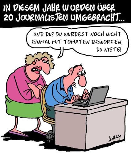 Cartoon: Getötete Journalisten (medium) by Karsten Schley tagged journalismus,pressefreiheit,krieg,demokratie,politik,tod,verbrechen,gesellschaft,medien,journalismus,pressefreiheit,krieg,demokratie,politik,tod,verbrechen,gesellschaft,medien