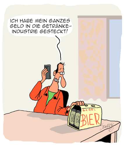 Cartoon: Gute Investition (medium) by Karsten Schley tagged geld,investitionen,spekulation,getränkeindustrie,bier,gewinne,verluste,börse,aktien,aktienkurse,gesellschaft,geld,investitionen,spekulation,getränkeindustrie,bier,gewinne,verluste,börse,aktien,aktienkurse,gesellschaft