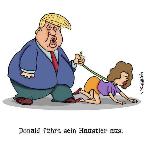Cartoon: Guter alter Donald (medium) by Karsten Schley tagged trump,frauen,belästigung,usa,wahlkampf,republikaner,chauvinismus,trump,frauen,belästigung,usa,wahlkampf,republikaner,sex,chauvinismus