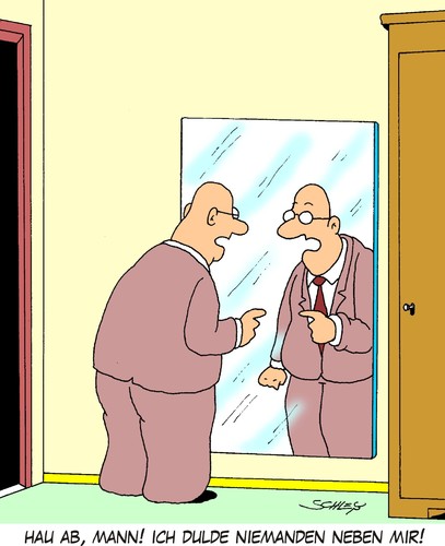 Cartoon: Hau ab! (medium) by Karsten Schley tagged wirtschaft,rivalen,widersacher,psychologie,männer,wirtschaft,rivalen,widersacher,männer,psychologie
