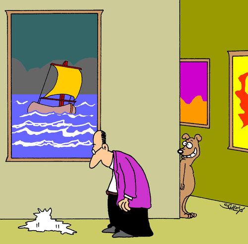 Cartoon: Im Museum (medium) by Karsten Schley tagged museum,kultur,bildung,kunst,tiere,haustiere,hunde,gesellschaft,deutschland,seefahrt,museum,kultur,bildung,kunst,tiere,haustiere,hunde,gesellschaft,deutschland,seefahrt