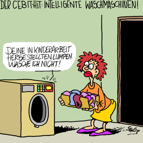 Cartoon: Intelligent (medium) by Karsten Schley tagged computer,technik,haushalt,leben,forschung,fortschritt,kinderarbeit,kleidung,mode,geld,business,kapitalismus,computer,technik,haushalt,leben,forschung,fortschritt,kinderarbeit,kleidung,mode,geld,business,kapitalismus