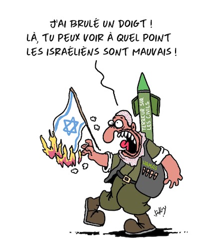 Cartoon: Israel est mauvais (medium) by Karsten Schley tagged israel,terreur,palestiniens,guerre,politique,civils,israel,terreur,palestiniens,guerre,politique,civils