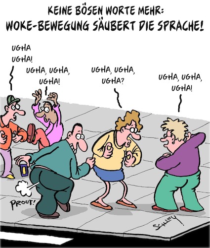 Cartoon: Keine bösen Worte mehr! (medium) by Karsten Schley tagged woke,sprachdiktatur,tradition,kultur,politik,medien,sprachen,gesellschaft,deutschland,woke,sprachdiktatur,tradition,kultur,politik,medien,sprachen,gesellschaft,deutschland