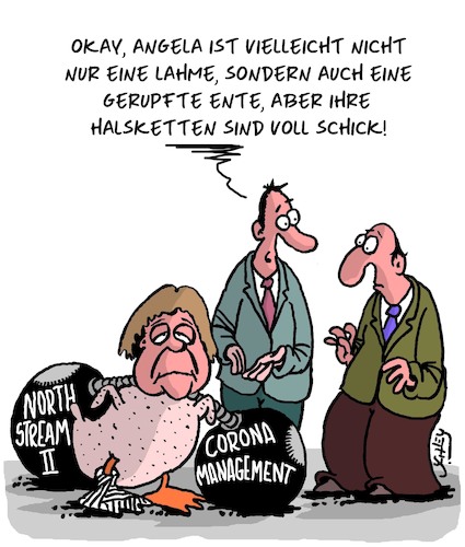 Cartoon: Lahme Ente (medium) by Karsten Schley tagged merkel,wahlen,kandidaten,corona,cdu,europa,deutschland,merkel,wahlen,kandidaten,corona,cdu,europa,deutschland