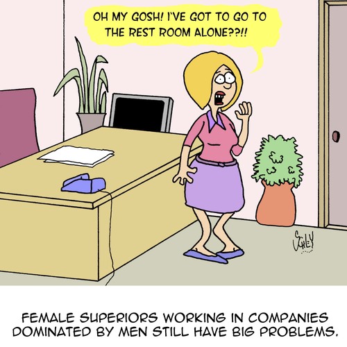 Cartoon: Lonesome Lady (medium) by Karsten Schley tagged women,business,economy,jobs,employers,employees,work,office,accountants,women,business,economy,jobs,employers,employees,work,office,accountants