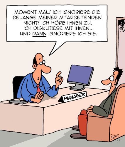 Cartoon: Mitarbeiter-Belange (medium) by Karsten Schley tagged arbeit,jobs,arbeitgeber,arbeitnehmer,arbeitnehmerinteressen,management,mitsprache,teilhabe,wirtschaft,business,gesellschaft,arbeit,jobs,arbeitgeber,arbeitnehmer,arbeitnehmerinteressen,management,mitsprache,teilhabe,wirtschaft,business,gesellschaft