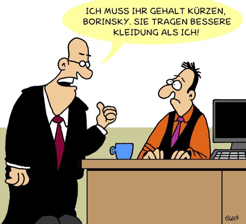 Cartoon: Modisch (medium) by Karsten Schley tagged arbeit,jobs,beruf,karriere,vorgesetzte,arbeitgeber,arbeitnehmer,dresscode,kleidung,mode,fashion,gesellschaft,männer,deutschland,arbeit,jobs,karriere,arbeitgeber,arbeitnehmer,dresscode