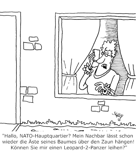 Cartoon: NATO (medium) by Karsten Schley tagged nato,konflikte,kriege,panzer,waffen,leopard2,bündnisse,russland,ukraine,politik,gesellschaft,nato,konflikte,kriege,panzer,waffen,leopard2,bündnisse,russland,ukraine,politik,gesellschaft