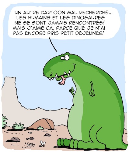 Cartoon: Petit Dejeuner (medium) by Karsten Schley tagged histoire,gens,animaux,dinosaures,science,manger,petit,dejeuner,dessins,cartoons,art,histoire,gens,animaux,dinosaures,science,manger,petit,dejeuner,dessins,cartoons,art