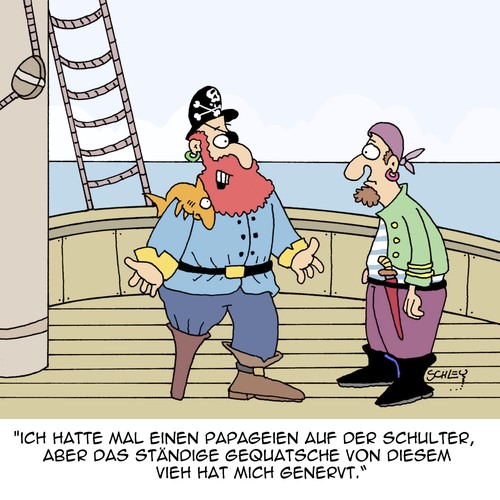 Cartoon: Piraten!! (medium) by Karsten Schley tagged piraten,seefahrt,meer,schiffe,schiffahrt,tiere,piraten,seefahrt,meer,schiffe,schiffahrt,tiere
