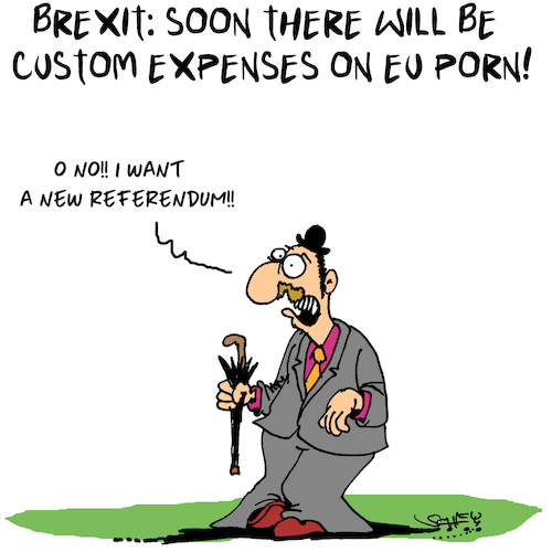 Cartoon: Referendum (medium) by Karsten Schley tagged brexit,europe,eu,economy,business,uk,money,referendum,elections,brexit,europe,eu,economy,business,uk,money,referendum,elections