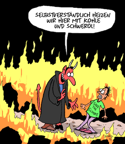 Cartoon: Rettet das Klima (medium) by Karsten Schley tagged klima,klimawandel,klimareligion,klimapanik,klimahysterie,heizen,hölle,aktivisten,klimakleber,schweröl,kohle,energie,umwelt,politik,klima,klimawandel,klimareligion,klimapanik,klimahysterie,heizen,hölle,aktivisten,klimakleber,schweröl,kohle,energie,umwelt,politik