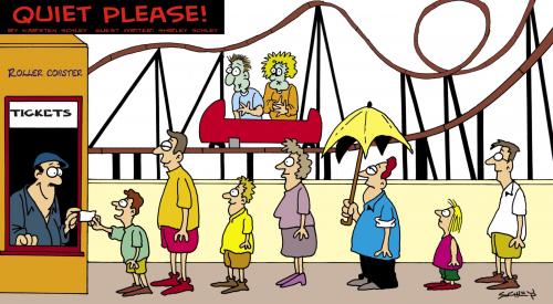 Cartoon: Rollercoaster (medium) by Karsten Schley tagged family,kids,entertainment