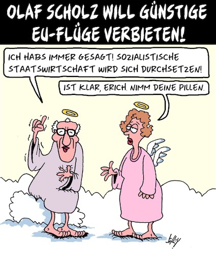 Cartoon: Staatswirtschaft (medium) by Karsten Schley tagged politik,scholz,flugpreise,unternehmer,staatswirtschaft,demokratie,sozialismus,honecker,freiheit,fluggesellschaften,kunden,gesellschaft,wahlen,spd,deutschland,politik,scholz,flugpreise,unternehmer,staatswirtschaft,demokratie,sozialismus,honecker,freiheit,fluggesellschaften,kunden,gesellschaft,wahlen,spd,deutschland