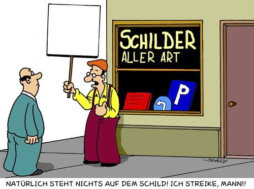 Cartoon: STREIK!! (medium) by Karsten Schley tagged arbeitsrecht,arbeitsplätze,wirtschaft,business,gewerkschaft,arbeitnehmer,arbeitgeber,arbeit,streik,streik,arbeit,arbeitgeber,arbeitnehmer,gewerkschaft,business,wirtschaft,arbeitsplätze,arbeitsrecht