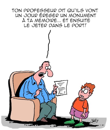 Cartoon: Un Monument (medium) by Karsten Schley tagged monuments,education,professeurs,ecole,comportement,politique,monuments,education,professeurs,ecole,comportement,politique