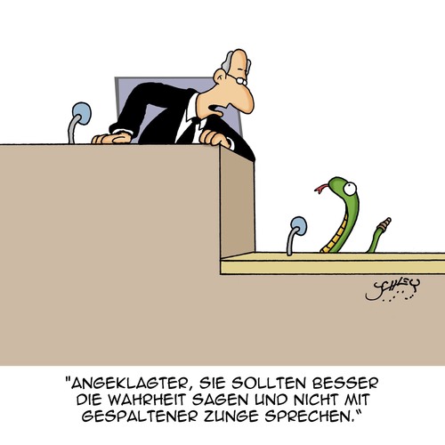 Cartoon: ...und nichts als die Wahrheit! (medium) by Karsten Schley tagged justiz,gerichte,gerichtsverhandlung,richter,angeklagte,wahrheit,lüge,anklage,tiere,natur,justiz,gerichte,gerichtsverhandlung,richter,angeklagte,wahrheit,lüge,anklage,tiere,natur