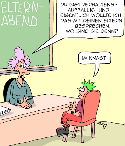 Cartoon: Verhaltensauffällig (medium) by Karsten Schley tagged schule,schüler,schülerinnen,lehrer,lehrerinnen,verhalten,benehmen,eltern,justiz,erziehung,gesellschaft,schule,schüler,schülerinnen,lehrer,lehrerinnen,verhalten,benehmen,eltern,justiz,erziehung,gesellschaft