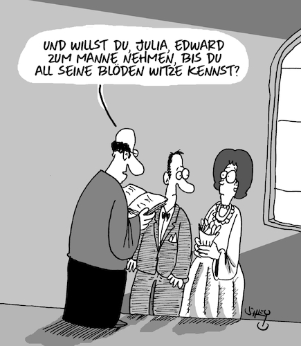 Cartoon: Willst Du... (medium) by Karsten Schley tagged heirat,ehe,liebe,männer,frauen,hochzeit,heirat,ehe,liebe,männer,frauen,hochzeit