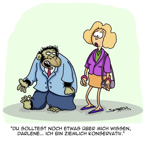 Cartoon: Ziemlich... (medium) by Karsten Schley tagged konservative,reaktionär,politik,dating,männer,frauen,beziehungen,konservative,reaktionär,politik,dating,männer,frauen,beziehungen