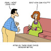 Cartoon: A Hard Blow! (small) by Karsten Schley tagged marriage,women,men,love,relationships,separation,divorce