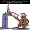 Cartoon: Achtung HEISS!!! (small) by Karsten Schley tagged rechtsextremismus,deutschland,nazivokabular,politik,demokratie,rassismus,afd,gesellschaft