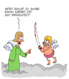 Cartoon: Amor (small) by Karsten Schley tagged amor,liebe,beziehungen,männer,frauen,mythen,legenden,medien,gesellschaft