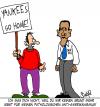 Cartoon: Anti - Amerikanismus (small) by Karsten Schley tagged usa politik obama