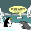 Cartoon: Anzug (small) by Karsten Schley tagged tiere,natur,eis,arktis,antarktis,wetter,klima,temperaturen,kleidung,mode