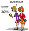 Cartoon: App für Frauen (small) by Karsten Schley tagged smartphones,technik,frauen,shopping,einkaufen,umsatz,wirtschaft,geld,business,mobiltelefone,handy,apps,iphones