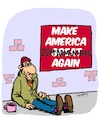 Cartoon: Arm dran (small) by Karsten Schley tagged usa,trump,sozialkürzungen,krankenversicherung,kapitalismus,ausbeutung,gesellschaft,demokratie,politik